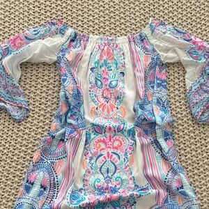lilly pulitzer bell sleeve mini dress